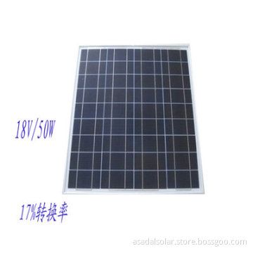 50W 18v Poly Solar Panel